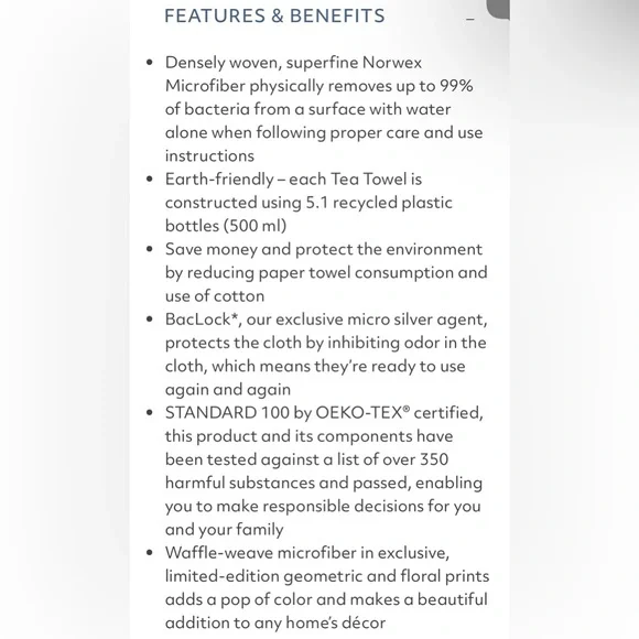 Norwex Waffle Weave Tea Towels - Set of 2 - Burnished Sunset & Plaid - Picture 3 of 4